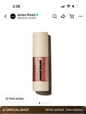 Jones Road Shimmer Face Oil — Rose Copper Glow